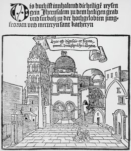 Pyhän haudan kirkko Jerusalemissa tekijältä Unknown artist
