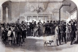 Sisällissota (1861-1865), Amerikan sisällissota. Asevelvollisuuden vastaiset kylkiluut vapautustoimistojen edessä. New York. tekijältä Unknown artist