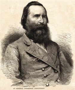 Konfederaation kenraali James Longstreet (1821 - 1904). tekijältä Unknown artist