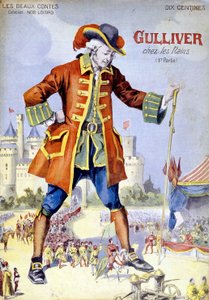 Kansi "Gulliver kääpiöissä (Lilliputiens)". 1800-luvun kuvitus. tekijältä Unknown artist