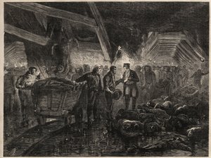 Bessegen kaivosten katastrofi - MINES DE COAL DE LALLE - Tulvat tekijältä Unknown artist