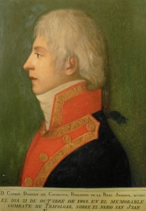 Don Cosme Damian de Churruca, Espanjan kuninkaallisen armadan prikaatikenraali (maalaus kankaalle) tekijältä Unknown Artist