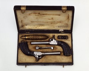 Kaksintaistelusarja pistooleista Mazzagatti 1800-luku. tekijältä Unknown artist