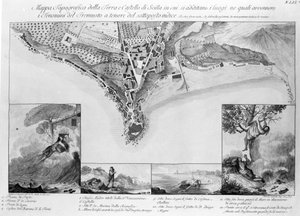 Maanjäristys, joka tapahtui Scillassa (Italia) vuonna 1783. tekijältä Unknown artist