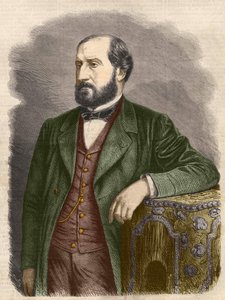 Emile Augier, ranskalainen näytelmäkirjailija (1820 - 1889). tekijältä Unknown artist