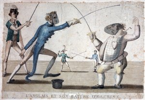 Englanti ja sen miekkailumestari - 1800-luku tekijältä Unknown artist