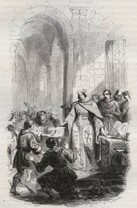 Ermesinde, Luxemburgin kreivitär - Luxemburgilaisen Ermesinde Ieren Luxemburgin asukkaille myöntämä postimaksu vuonna 1243 - Kaiverrus vuodelta 1868 Theodore Justen (1818-18) teoksen "Belgian historiasta primitiivistä Leopold I:n loppuun" tekijältä Unknown artist