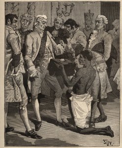 Kuuluisat timantit: "Ihmeiden ihmeet" esiteltiin Brasilian keisarille, Portugalin keisarille Joao VI:lle (Johannes VI tunnetaan nimellä Klemens) (1767-1826) vuonna 1809. Kaiverrus vuodelta 1885 kirjassa "" Les arts et metiers illustres"" Kirjailija: Adolph tekijältä Unknown artist
