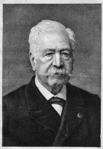 Ferdinand de Lesseps (1805-1894), ranskalainen diplomaatti ja hallintovirkamies. tekijältä Unknown artist