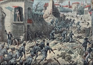 Ensimmäinen maailmansota: Gorizian (Goritz) taistelu 9.-10. elokuuta. tekijältä Unknown Artist