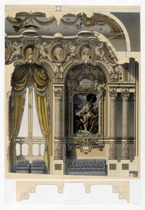 Foyer de la Danse Opera Garnierissa - kromolitografia, 1800-luvun loppu tekijältä Unknown artist