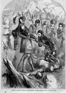 Francois I joutui vangiksi Pavian taistelussa (1525) tekijältä Unknown artist