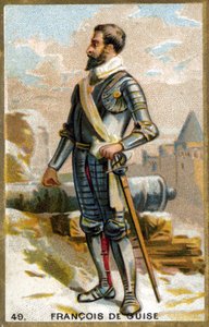 Francois de Guise (1519-1563). 1800-luvun kromolitografia. tekijältä Unknown artist
