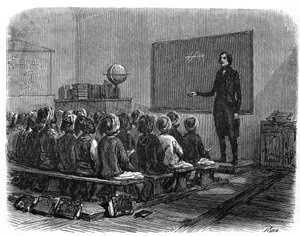 Ranskalainen koulu Algeriassa vuonna 1840. tekijältä Unknown artist