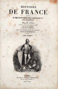 Anquetilin ""History of France"" -elokuva. 1838. tekijältä Unknown artist