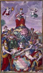 Seutter Georges Mattausin "Uuden atlasin" etukappale tekijältä Unknown artist