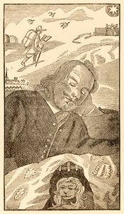 John Bunyanin (1628-1688) pyhiinvaeltajien edistyminen tästä maailmasta tulevaan esikuva, jossa kirjailija haaveilee pyhiinvaeltajakristitystä, jota rasitti tieto syntinsä. tekijältä Unknown