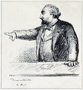 Gambetta pitää puheensa Amnestysta. tekijältä Unknown artist