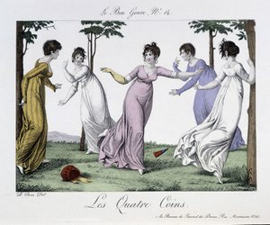 Neljän kulman peli - elokuvassa "The Good Genre", nro. 14, 1800-luvun alku. tekijältä Unknown artist