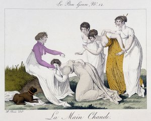 Kuuman käden peli - elokuvassa "" The Good Genre", nro 12, 1800-luvun alku tekijältä Unknown artist