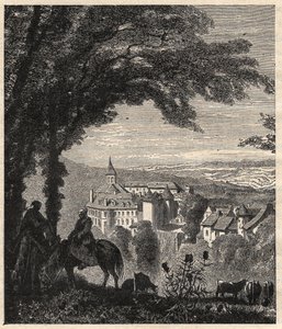 Gargilesse-Dampierre (Gargilesse Dampierre) - Indre - Ranska - kaiverrus kirjaimella "" PATRIE" - PECTURESSE RANSKAN KUVAUS 6 NITEESSÄ LUCIEN HUARD - 1800-luvun loppu tekijältä Unknown artist