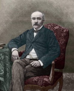 Georges Clemenceau (1841-1929), ranskalainen poliitikko vuonna 1885. tekijältä Unknown artist