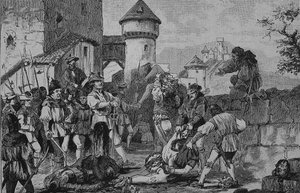 Saksan talonpoikaissota (1524-1526): Maichaun linnan rynnäkön jälkeen tekijältä Unknown artist