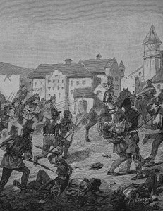 Saksan talonpoikaissota (1524-1526): Weinsbergin rynnäkkö tekijältä Unknown artist