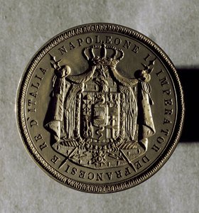Italian valtakunnan kultainen sinetti Napoleon I:n aikoina tekijältä Unknown artist