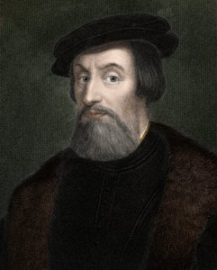 HERNANDO (Hernan) CORTES (Cortez) (1485-1547) Englantilainen Meksikon valloittaja - kaiverrus - 1800-luku tekijältä Unknown artist