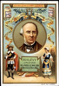 Halevy soitti Jacques Fromental Levylle, ranskalaiselle säveltäjälle (1799-1862) osana Liebig-tuotteen mainostamista. 1800-luvulla tekijältä Unknown artist
