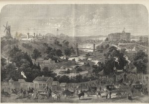 Hampuri - Saksa - Puutarhanäyttely 1869 - Hampuri - Kansainvälisen puutarhanäyttelyn puisto tekijältä Unknown artist