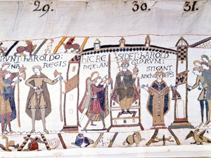 Harold II (1022 - 1066) julistettiin kuninkaaksi, kun Edward Riittäjä kuoli vuonna 1066, mutta pian hän kuoli Hastingsin taistelussa. Bayeux