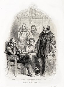 Henri IV (1553 - 1610) ja hänen ministerinsä: Theodore Agrippa d