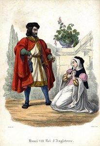 Henri VIII (1491 - 1547) ja Anne de Boleyn (Anna tai Ann Bolin ja Anne Bullen tekijältä Unknown artist