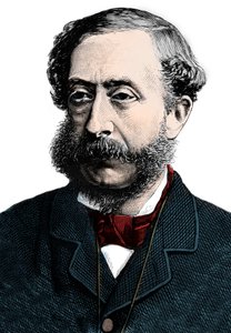 Henry Howard Molyneux Herbert, Carnarvonin 4. jaarli (1831-1890) - Henry Herbertin muotokuva, Carnarvonin 4. jaarli (1831-1890) - Kaiverrus tekijältä Unknown artist