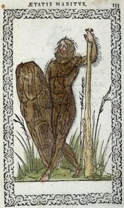 Homme sauvage - Jean Sluperiuksen "" Habits et effigies" -kirjassa tekijältä Unknown artist