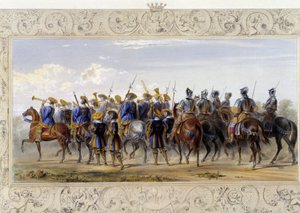 Horseback Guards - teoksessa "" Knight of England", kirjoittanut J. Whatman, toim. T. M