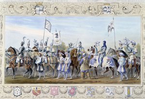 Horsemen "" Black Lions"" - teoksessa "" Knight of England", kirjoittanut J. Whatman, toim. T. M