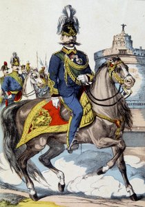 Humbert I hevosen selässä, Italian kuningas tekijältä Unknown artist