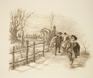 Kuvitus Alessandro Manzonin romaanille Kihlattu tekijältä Unknown artist