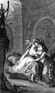 Kuva Choderlos de Laclosin (1741 - 1803) "Vaaralliset linkit": kohtaus kahden naisen vapauttamisesta. tekijältä Unknown artist