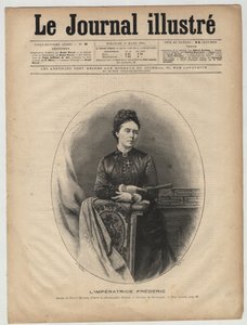 Impress Frederic - Victoria Yhdistyneestä kuningaskunnasta (1840-1901) Victoria Adelaide Marie Louise Yhdistyneestä kuningaskunnasta, Ison-Britannian ja Irlannin kuninkaallinen prinsessa - Victoria, Prinsessa Royal (keisarinna Frederick) - maaliskuun 1894  tekijältä Unknown artist