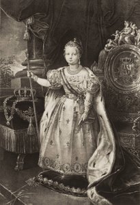 Isabella II (1830-1904). Espanjan kuningatar (kaiverrus) tekijältä Unknown artist