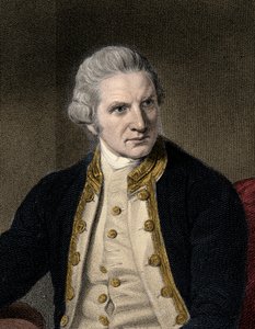 James Cook 1728-1779 - kaiverrus - 1800-luku tekijältä Unknown artist