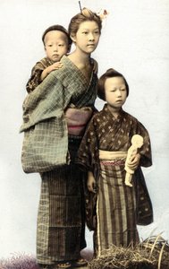 Japanilaiset lapset, 1800-luvun loppu tekijältä Unknown artist