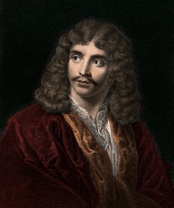 Jean Baptiste Poquelin Moliere 1622-1673 - kaiverrus - 1800-luku tekijältä Unknown artist