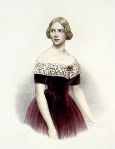 Jenny Lind (1820-1887), ruotsalainen laulaja vuonna 1847 tekijältä Unknown artist