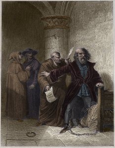 Hieronymus Prahalainen kieltäytyy hylkäämästä - Hieronymus Prahalainen (1379-1416) kirkon uudistaja, kieltäytyy luopumasta - Kaiverrus "" suosittuihin paastoihin tai kansan sankarillisten tekojen historiaan ja niiden vaikutukseen tieteeseen, taiteeseen, te tekijältä Unknown artist