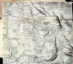 Jerusalem - kirjassa ”” Journey of the Levant, jonka kuninkaan käsky teki vuonna 1621”, muokattu 1629 tekijältä Unknown artist